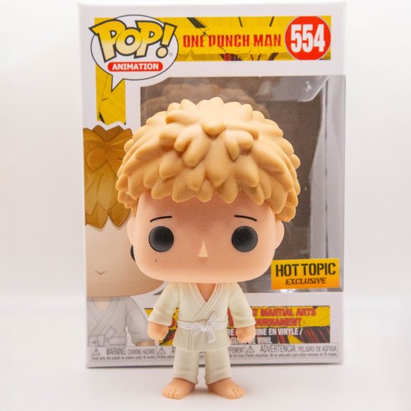 Funko Pop Animation One Punch Man Saitama in Wig #554 HT Exclusive (GUC) - Picture 1 of 6